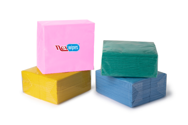 Fastclean CC Nexwipes Multipurpose Folded Nonwoven Wipes for Surface Cleaning with Colour-Coded Options